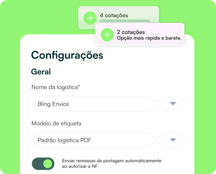 Compare transportadoras em segundos