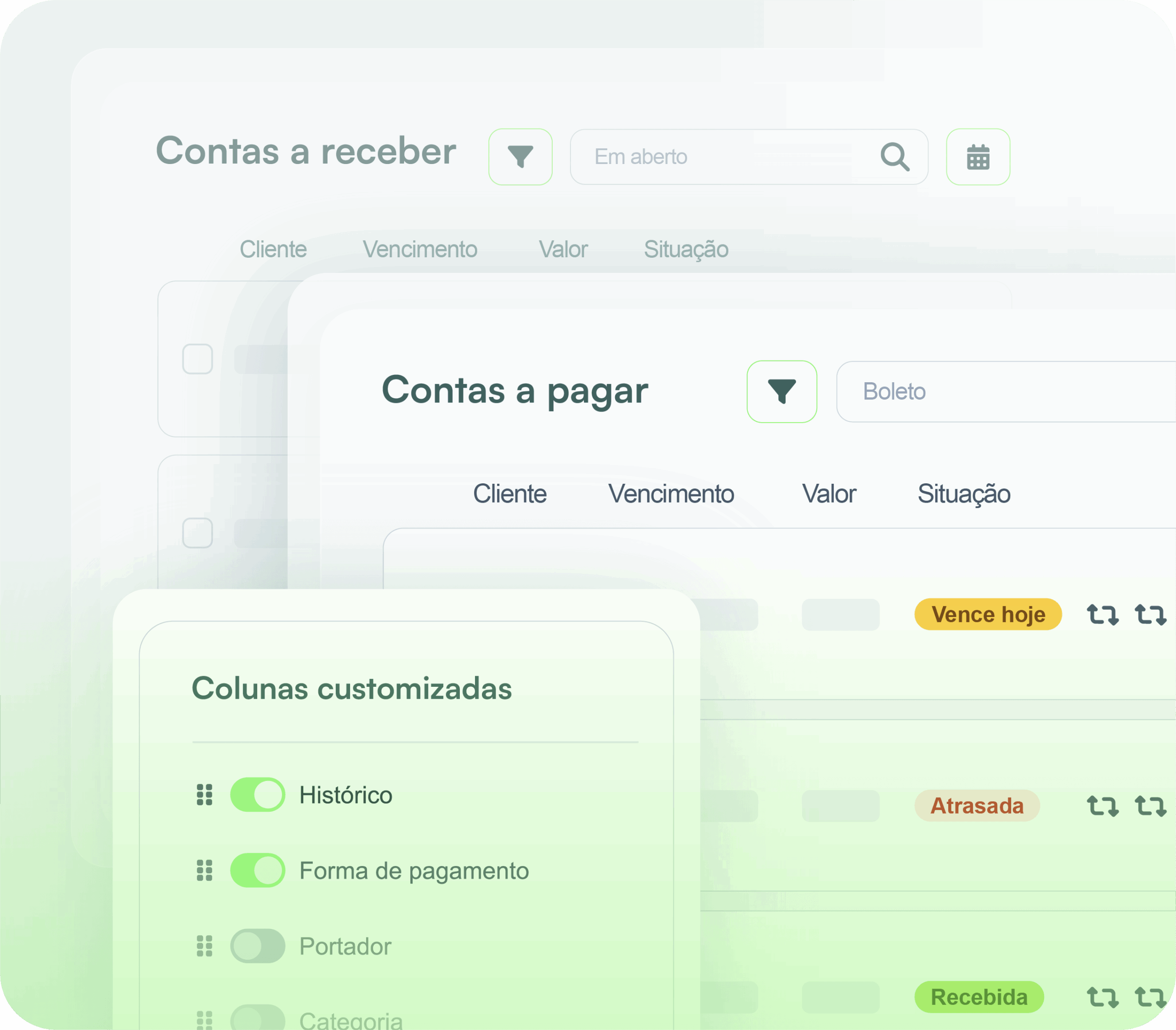 Contas a pagar e a receber sempre no prazo